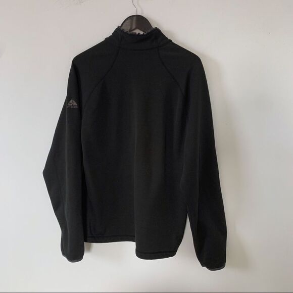 Nike ACG Black 1/2 Zip‎ Fleece Therma Fit Ruffle Collar SweatShirt - Picture 2 of 8